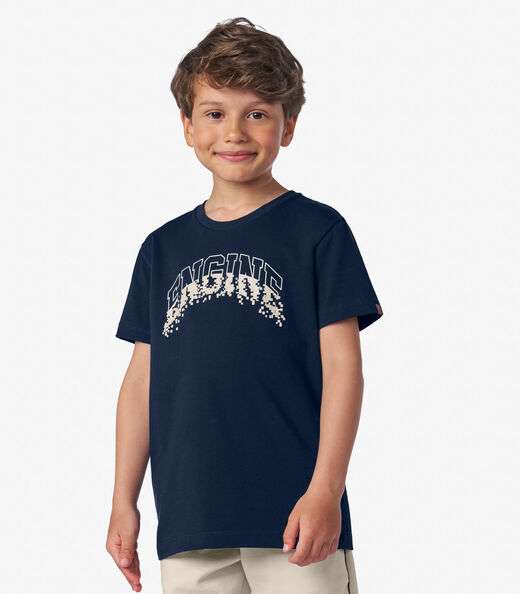 Conjunto Menino Camiseta com Bermuda Trick Nick Azul Marinho