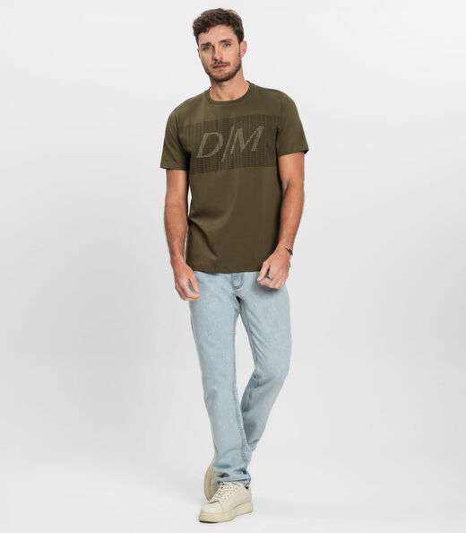 Camiseta Masculina Cotton Leve Diametro Verde