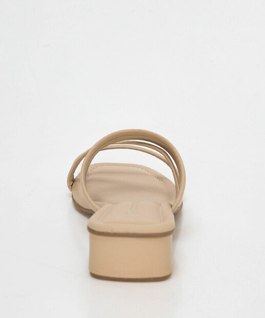 Tamanco Feminino Salto Grosso Tiras Nara Martins Off White