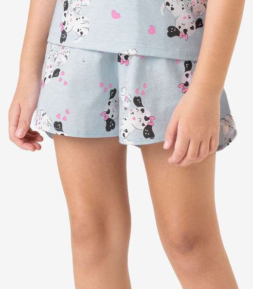 Pijama Meia Malha Rovi Kids Azul