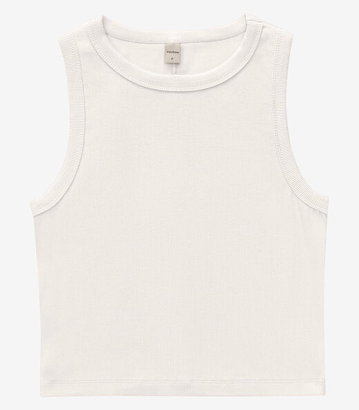 Regata Cropped Feminina Ribana Rovitex Bege