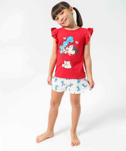 Image_Pijama Infantil Mônica E Sansão 4 a 10 Vermelho