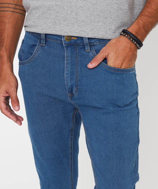Calça Masculina Jeans Skinny Jezzian Azul