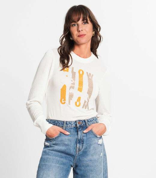 Image_Blusa Feminina Manga Longa Glow Rovitex Bege