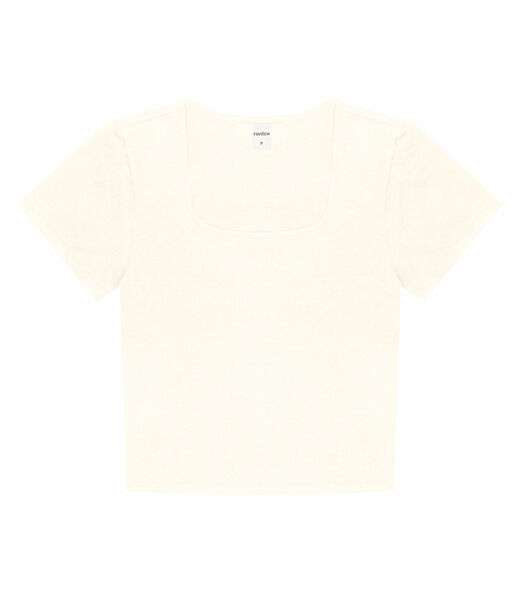 Blusa Cropped Feminina Rovitex Bege