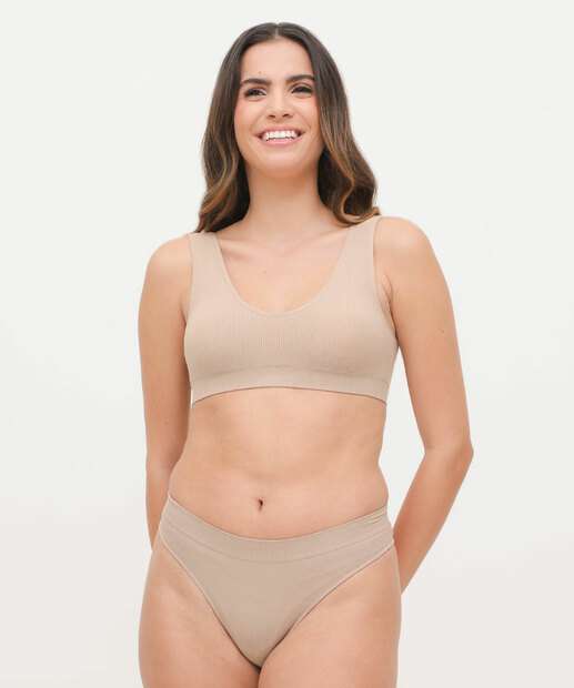 Sutiã Top Sem Bojo Alças Largas Marisa