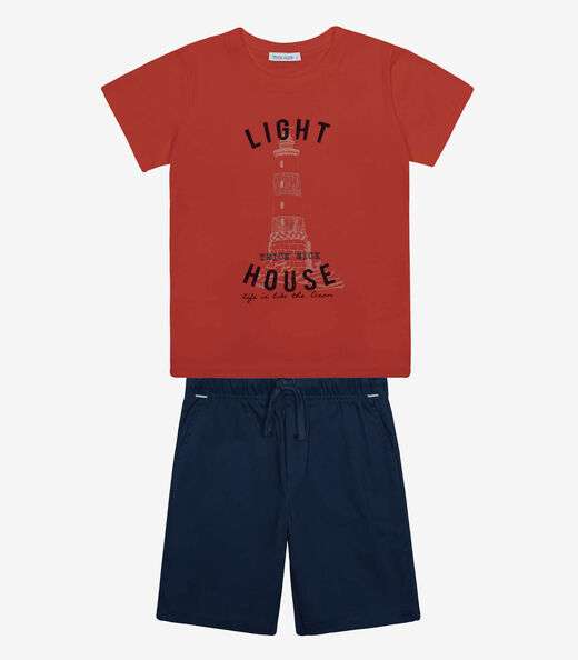 Image_Conjunto Menina Camiseta Com Bermuda Trick Nick Laranja