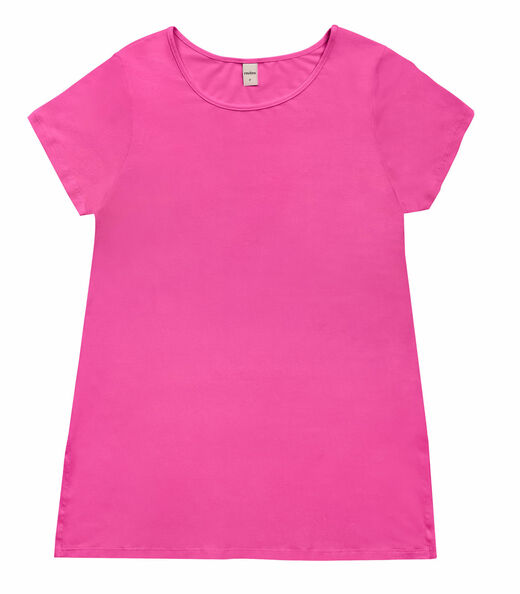 Blusa Básica Alongada Feminina Rovitex Rosa