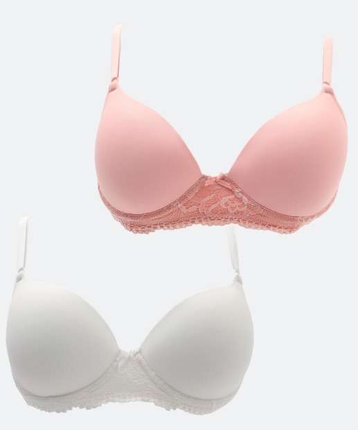 Image_Kit 2 Sutiãs Com Base E Com Bojo Recorte Marisa
