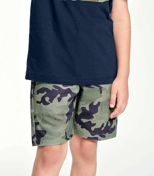 Conjunto Infantil Camiseta Com Bermuda Trick Nick Azul