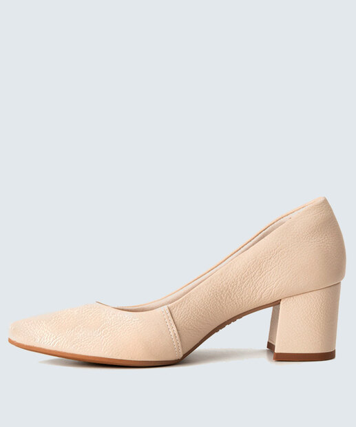Scarpin Feminino Salto Grosso Bico Fino Dakota
