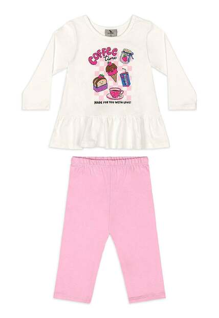 Conjunto Bebê Menina Legging Quimby