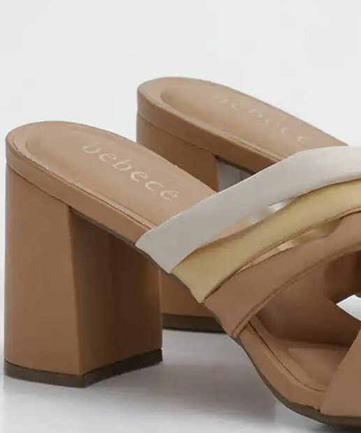 Tamanco Feminino Salto Grosso Tiras Bebecê