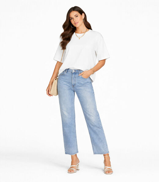 Blusa Feminina Com Mangas Amplas Infinita Cor Bege