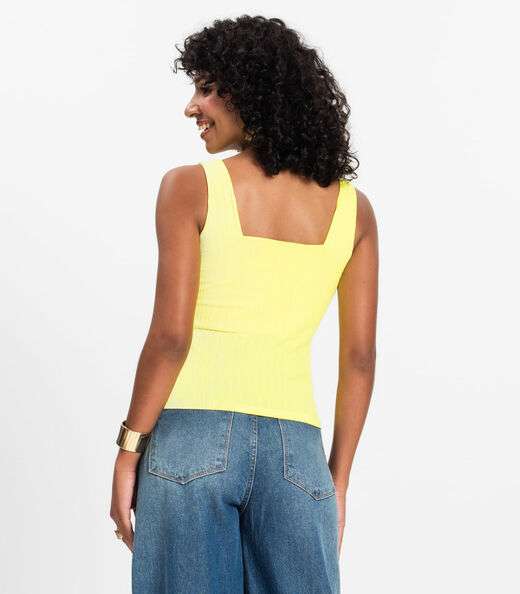 Regata Canelada Feminina Infinita Cor Verde