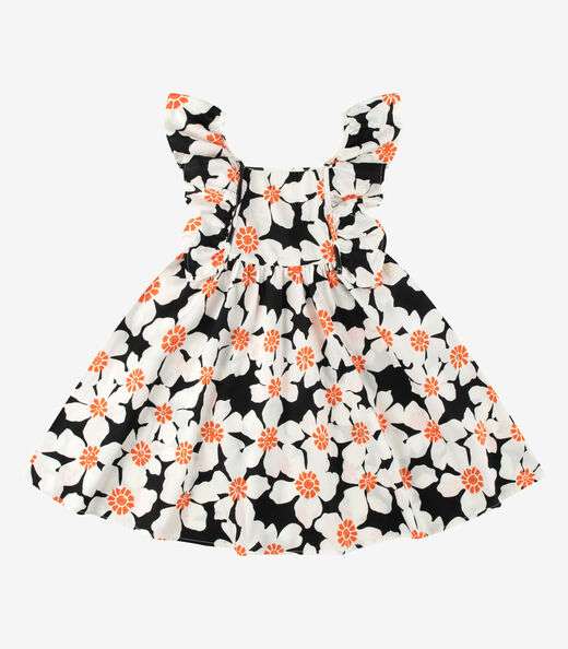 Vestido Feminino Popeline Rovi Kids Preto