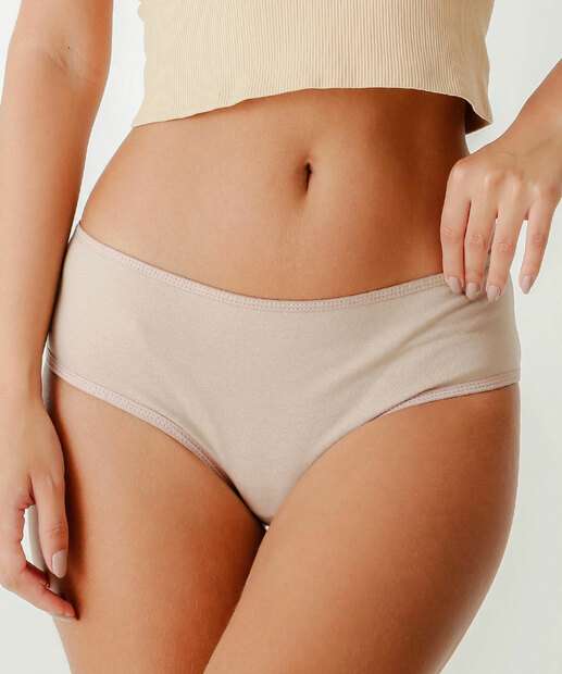 Kit 2 Calcinhas Biquíni Marisa Bege