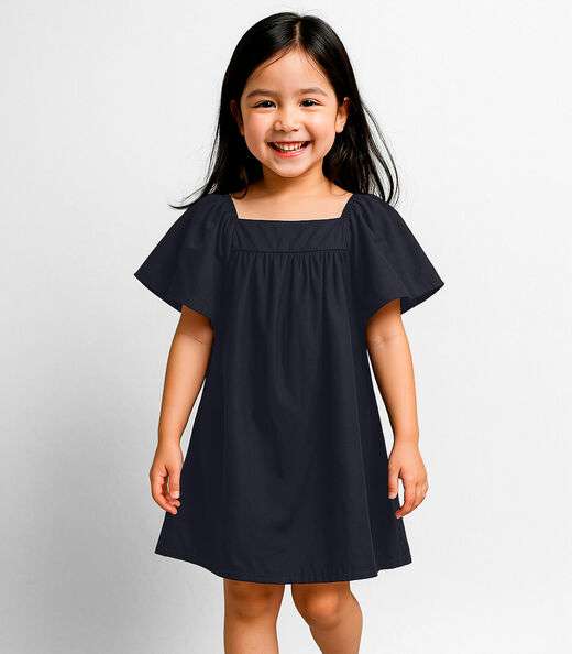 Image_Vestido Infantil em Viscose Infinita Cor Azul