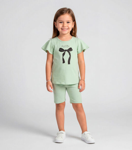 Image_Conjunto Infantil Feminino Blusa E Ciclista Select Verde