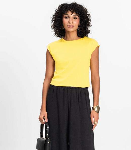 Blusa Feminina Infinita Cor Amarelo