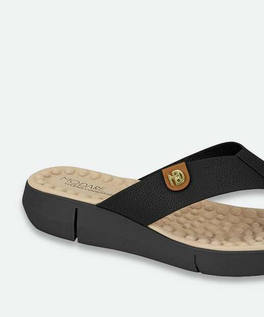 Rasteirinha Feminina Conforto Modare Preto