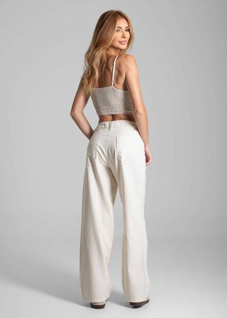 Calça Jeans Sawary Wide Leg Petit - 282246
