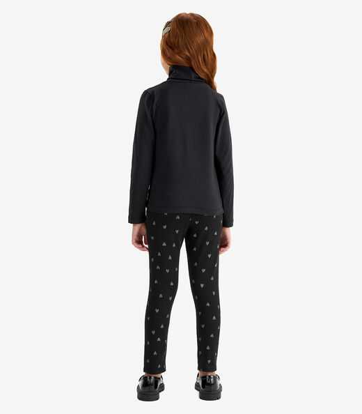 Calça Legging em Molecotton Rovi Kids Preto