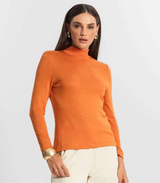 Blusa Feminina Manga Longa Endless Laranja