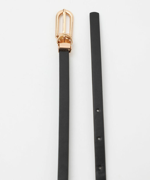 Kit 2 Cintos Feminino Fino Marisa Preto