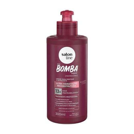 Image_Creme Para Pentear Salon Line 300ml Sos Bomba Hidrat Reconstrutora