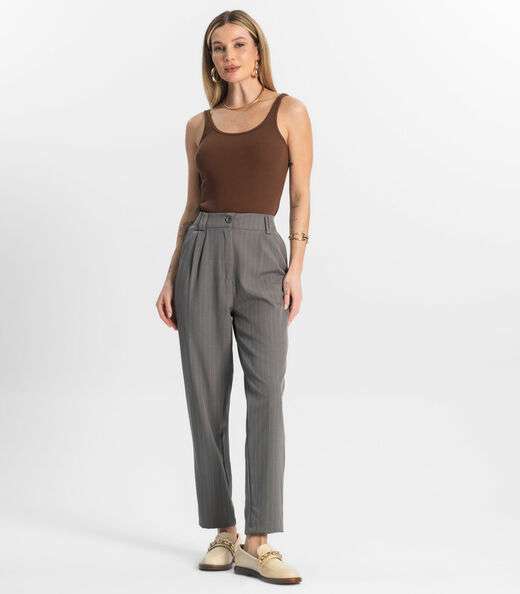 Blusa De Alca Básica Feminina Rovitex Marrom