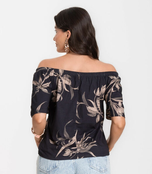 Blusa Feminina Ciganinha Infinita Cor Bege