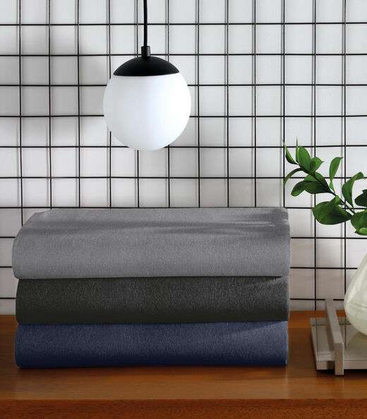 Jogo De Cama Solteiro Malha 2 Peças Fusion Vivaldi Cinza