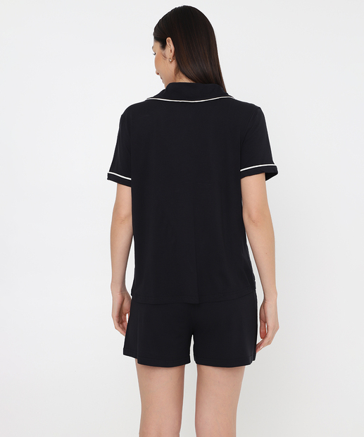 Pijama Feminino Americano Marisa Preto