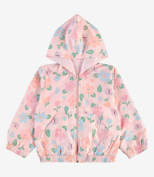 Jaqueta Corta-Vento Rovi Kids Rosa