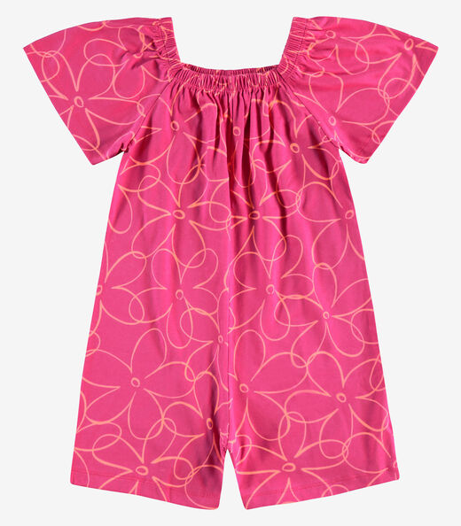Macaquinho Infantil Meia Malha Rovi Kids Rosa