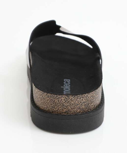 Rasteirinha Feminina Birken Metalizada Moleca Prateado