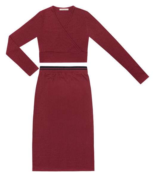 Conjunto Feminino Blusa Com Saia Endless Vermelho