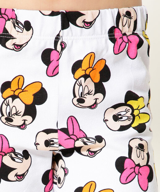 Bermuda Infantil Ciclista Minnie Disney Tam 4 a 10