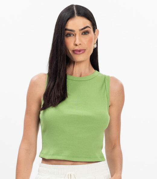 Regata Feminina em Ribana Rovitex Verde