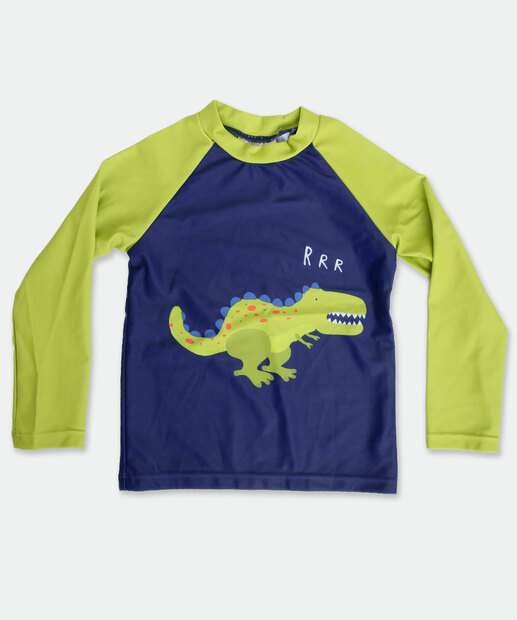 Conjunto Infantil Praia Proteção UV Marisa TAM 1 a 4 Azul