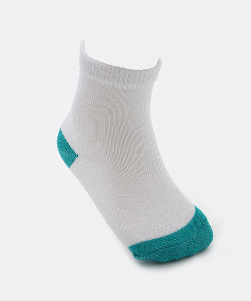 Kit 5 Meias Infantil Soquete Marisa Branco