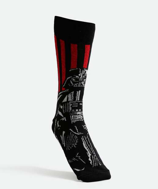 Meia Masculina Cano Longo Darth Vader Star Wars Disney