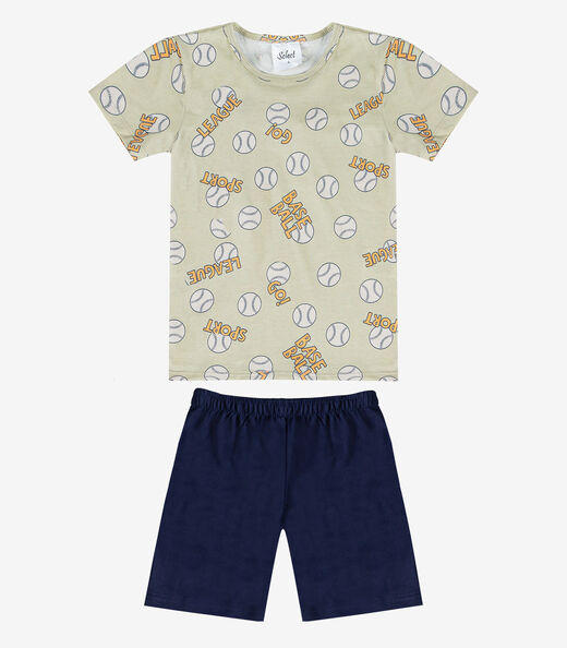 Conjunto Infantil Camiseta e Bermuda Select Verde