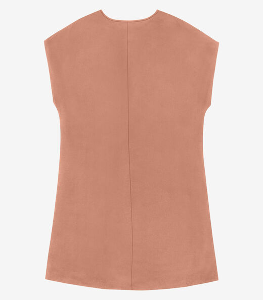 Vestido Curto Feminino Poly Flex Rovitex Marrom