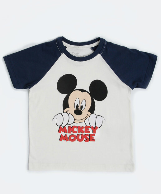 Conjunto Infantil Manga Curta Mickey Disney Tam 1 a 4