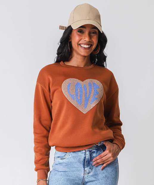 Image_Blusão Feminino Moletom Flanelado Marisa Marrom