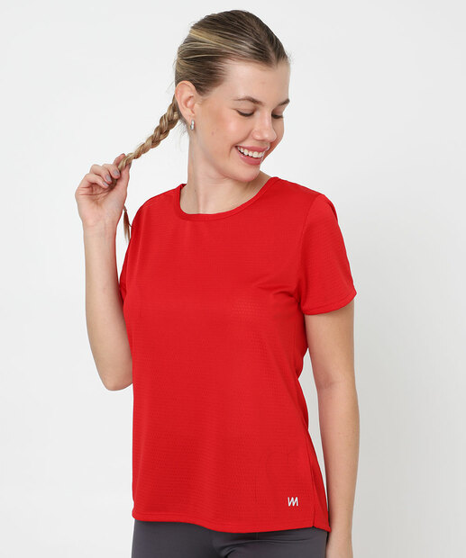 Image_Blusa Feminina Fitness Básica Dry Fit Marisa Vermelho