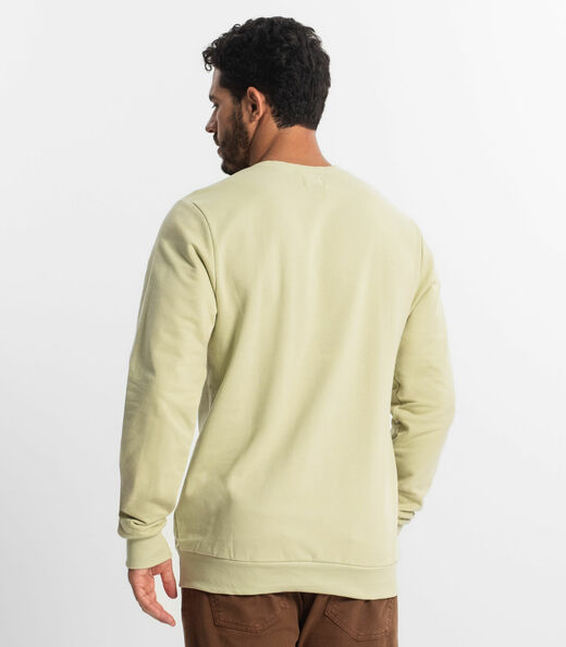 Moletom Masculino Plus Size Moletom Básico Diametro Verde