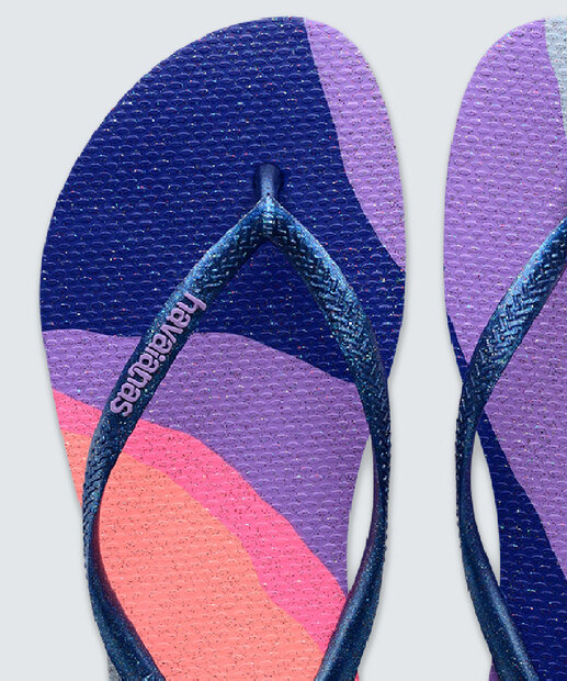 Chinelo Havaianas Feminino Slim Palette Glow